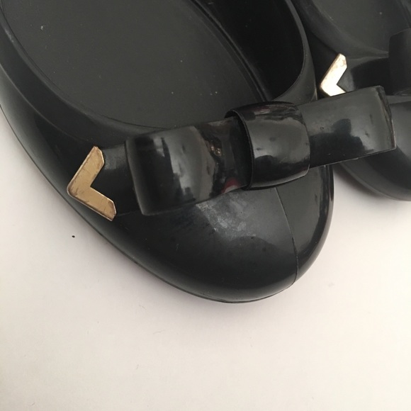 👗 J. Crew Jelly Bow Ballet Flats w/ gold Accent - Picture 7 of 7